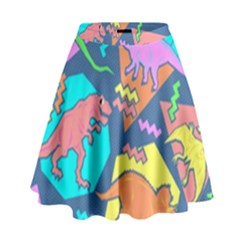 Dinosaur Pattern High Waist Skirt by Wav3s