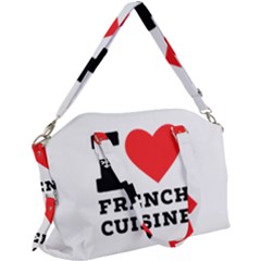 I Love French Cuisine Canvas Crossbody Bag by ilovewhateva