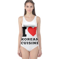 I Love Korean Cuisine One Piece Swimsuit by ilovewhateva