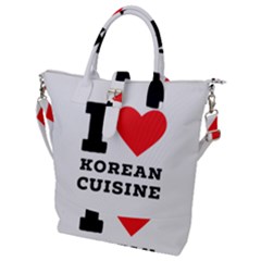 I Love Korean Cuisine Buckle Top Tote Bag by ilovewhateva