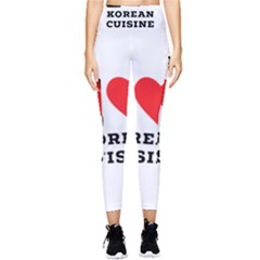 I Love Korean Cuisine Pocket Leggings  by ilovewhateva