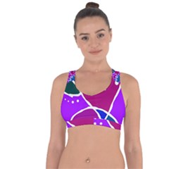 Mazipoodles In The Frame  Cross String Back Sports Bra by Mazipoodles