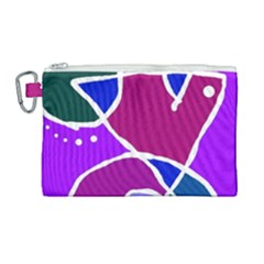 Mazipoodles In The Frame  Canvas Cosmetic Bag (large) by Mazipoodles