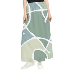 Mazipoodles In The Frame - Balanced Meal 31 Maxi Chiffon Skirt by Mazipoodles