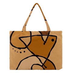 Mazipoodles In The Frame - Brown Medium Tote Bag by Mazipoodles