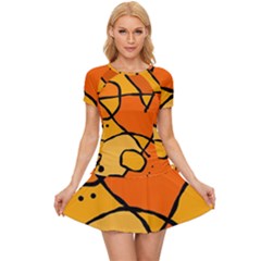 Mazipoodles In The Frame - Orange Women s Sports Wear Set by Mazipoodles