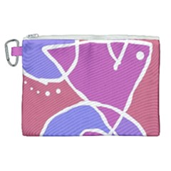 Mazipoodles In The Frame  - Pink Purple Canvas Cosmetic Bag (xl)