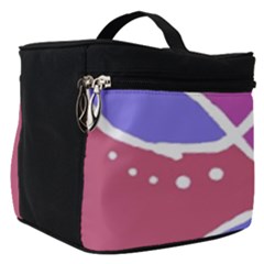 Mazipoodles In The Frame  - Pink Purple Make Up Travel Bag (small) by Mazipoodles