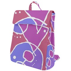 Mazipoodles In The Frame  - Pink Purple Flap Top Backpack by Mazipoodles