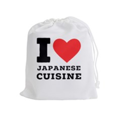 I Love Japanese Cuisine Drawstring Pouch (xl)