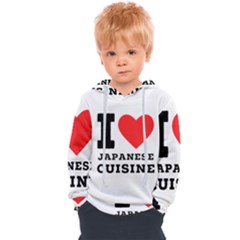 I Love Japanese Cuisine Kids  Overhead Hoodie by ilovewhateva