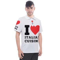 I Love Italian Cuisine Men s Polo Tee by ilovewhateva