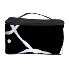 Mazipoodles In The Frame - Black White Cosmetic Storage Case by Mazipoodles