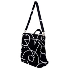 Mazipoodles In The Frame - Black White Crossbody Backpack by Mazipoodles