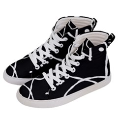 Mazipoodles In The Frame - Black White Women s Hi-top Skate Sneakers by Mazipoodles