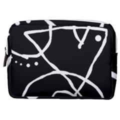 Mazipoodles In The Frame - Black White Make Up Pouch (medium) by Mazipoodles