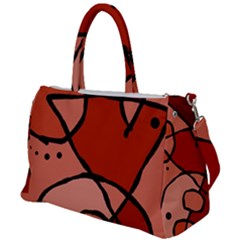 Mazipoodles In The Frame - Reds Duffel Travel Bag by Mazipoodles