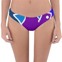 Mazipoodles In The Frame - Balanced Meal 2 Reversible Hipster Bikini Bottoms by Mazipoodles