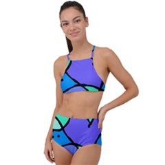 Mazipoodles In The Frame - Balanced Meal 5 High Waist Tankini Set by Mazipoodles
