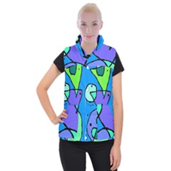 Mazipoodles In The Frame - Balanced Meal 5 Women s Button Up Vest by Mazipoodles