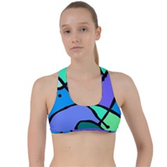 Mazipoodles In The Frame - Balanced Meal 5 Criss Cross Racerback Sports Bra by Mazipoodles