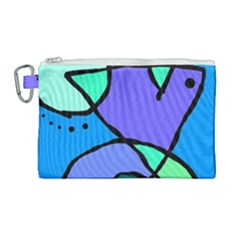 Mazipoodles In The Frame - Balanced Meal 5 Canvas Cosmetic Bag (large) by Mazipoodles