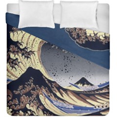 The Great Wave Off Kanagawa Japanese Waves Duvet Cover Double Side (king Size) by Vaneshop