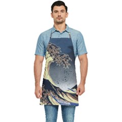 The Great Wave Off Kanagawa Japanese Waves Kitchen Apron by Vaneshop