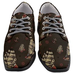 Vintage Tattoos Nautical Women Heeled Oxford Shoes by Vaneshop