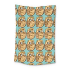 Owl Bird Pattern Small Tapestry by Vaneshop