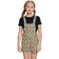 Owl Bird Pattern Kids  Short Overalls by Vaneshop