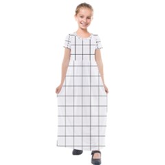 Mesh Kids  Short Sleeve Maxi Dress by zhou