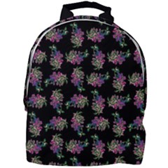 Midnight Noir Garden Chic Pattern Mini Full Print Backpack by dflcprintsclothing