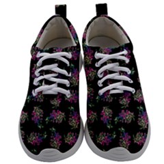 Midnight Noir Garden Chic Pattern Mens Athletic Shoes by dflcprintsclothing