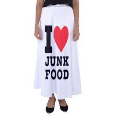 I love junk food Flared Maxi Skirt