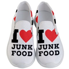 I love junk food Men s Lightweight Slip Ons