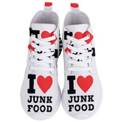 I Love Junk Food Women s Lightweight High Top Sneakers by ilovewhateva