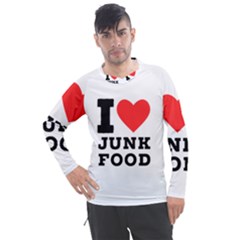 I love junk food Men s Pique Long Sleeve Tee