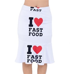 I Love Fast Food Short Mermaid Skirt by ilovewhateva