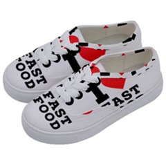 I Love Fast Food Kids  Classic Low Top Sneakers