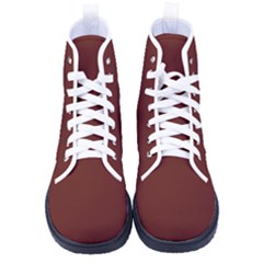 Sangria Red	 - 	high-top Canvas Sneakers by ColorfulShoes