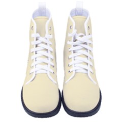 Lemon Meringue Yellow	 - 	high-top Canvas Sneakers by ColorfulShoes