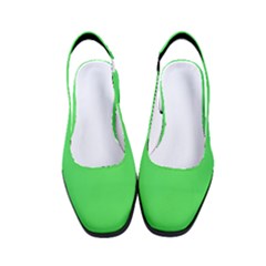 Stoplight Go Green	 - 	classic Slingback Heels by ColorfulShoes