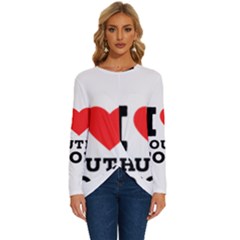 I Love South Food Long Sleeve Crew Neck Pullover Top by ilovewhateva
