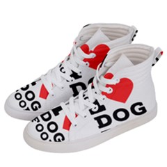 I Love Dog Food Men s Hi-top Skate Sneakers by ilovewhateva