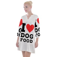 I Love Dog Food Open Neck Shift Dress by ilovewhateva