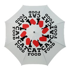 I Love Cat Food Golf Umbrellas by ilovewhateva