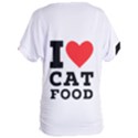 I love cat food Women s Oversized Tee View2