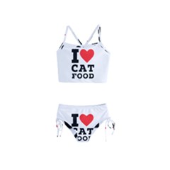 I love cat food Girls  Tankini Swimsuit