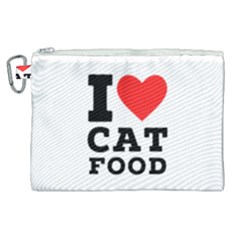 I Love Cat Food Canvas Cosmetic Bag (xl)